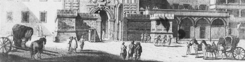 Detail from a View of Porta Colonnella in Livorno (18th c.)